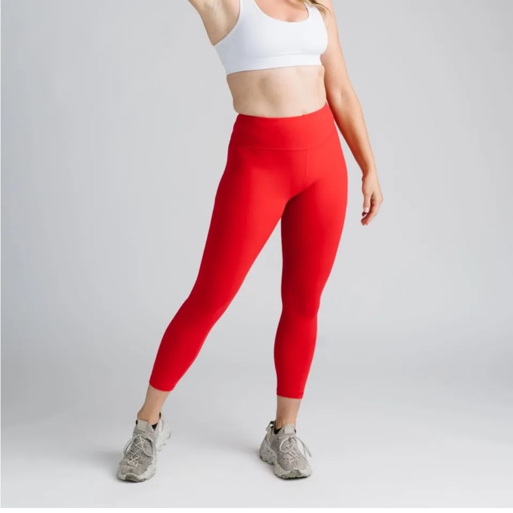 2/$40 NWT, ZYIA ACTIVE, Yoga, Red Unity High Rise 7/8